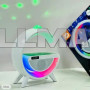 Лампа ночник с колонкой и беспроводной зарядкой G-Smart Light Sound Mini Machine + Диско шар G-2688A